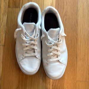 Cole Haan Classic White Lace-Up Sneakers